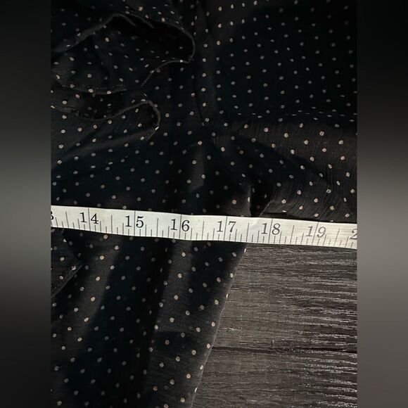 Nanette Lepore Sheer Polka Dot Ruffled V-Neck & Sleeve Dress Size 4 *NO SLIP* - Picture 8 of 9
